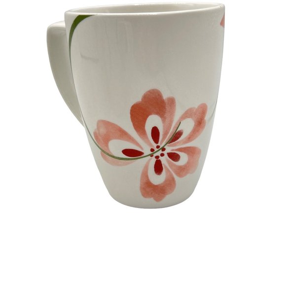 Corelle Coordinates Pretty Pink Flower Porcelain Coffee Cup Mug Set Of 4 - Picture 5 of 8